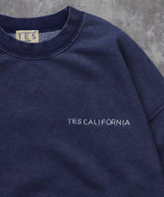 《10月下旬お届け予定》TES BANDANA EMB PIGMENT BIG SWEAT / クルーネックスウェット