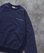 《10月下旬お届け予定》TES BANDANA EMB PIGMENT BIG SWEAT / クルーネックスウェット