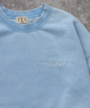《10月下旬お届け予定》TES BANDANA EMB PIGMENT BIG SWEAT / クルーネックスウェット