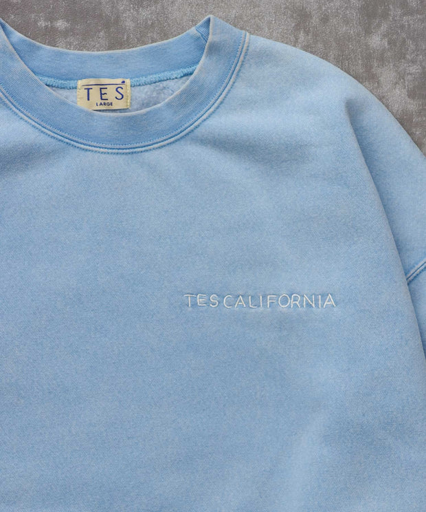 《10月下旬お届け予定》TES BANDANA EMB PIGMENT BIG SWEAT / クルーネックスウェット