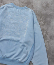 《10月下旬お届け予定》TES BANDANA EMB PIGMENT BIG SWEAT / クルーネックスウェット