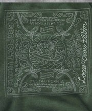 《10月下旬お届け予定》TES BANDANA EMB PIGMENT BIG SWEAT / クルーネックスウェット
