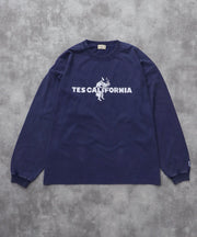 《10月下旬お届け予定》TES CALIFORNIA LOGO PIGMENT LONG SLEEVE BIG T-SHIRT / ロンT