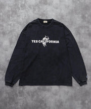 《10月下旬お届け予定》TES CALIFORNIA LOGO PIGMENT LONG SLEEVE BIG T-SHIRT / ロンT