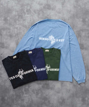 《10月下旬お届け予定》TES CALIFORNIA LOGO PIGMENT LONG SLEEVE BIG T-SHIRT / ロンT