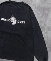 《10月下旬お届け予定》TES CALIFORNIA LOGO PIGMENT LONG SLEEVE BIG T-SHIRT / ロンT