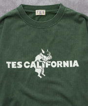 《10月下旬お届け予定》TES CALIFORNIA LOGO PIGMENT LONG SLEEVE BIG T-SHIRT / ロンT