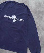《10月下旬お届け予定》TES CALIFORNIA LOGO PIGMENT LONG SLEEVE BIG T-SHIRT / ロンT