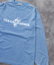 《10月下旬お届け予定》TES CALIFORNIA LOGO PIGMENT LONG SLEEVE BIG T-SHIRT / ロンT