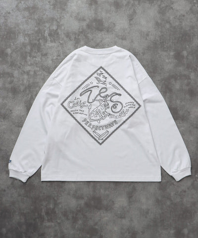 《10月下旬お届け予定》TES BANDANA EMB LONG SLEEVE BIG T-SHIRT / ロンT