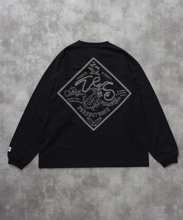 《10月下旬お届け予定》TES BANDANA EMB LONG SLEEVE BIG T-SHIRT / ロンT