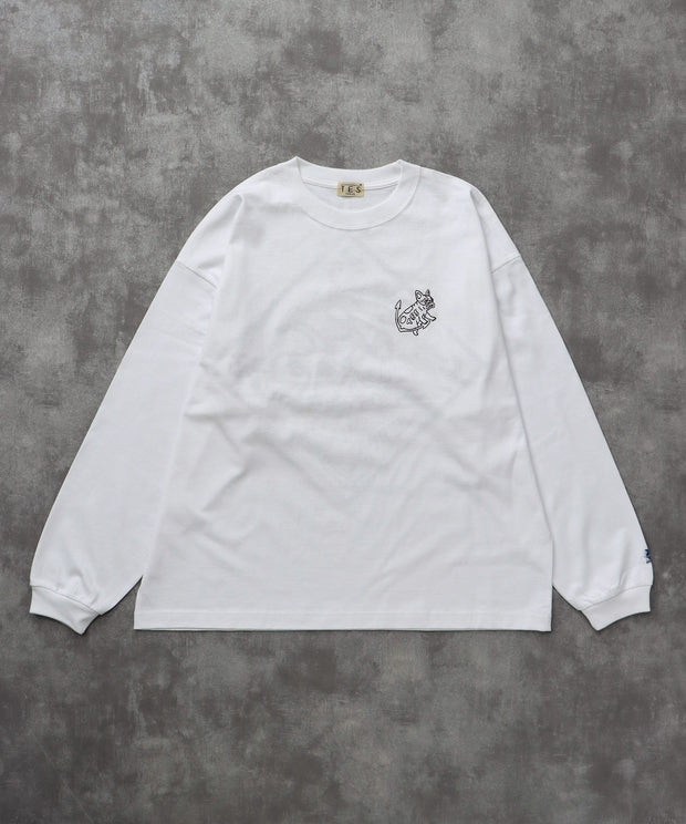 《10月下旬お届け予定》TES BANDANA EMB LONG SLEEVE BIG T-SHIRT / ロンT