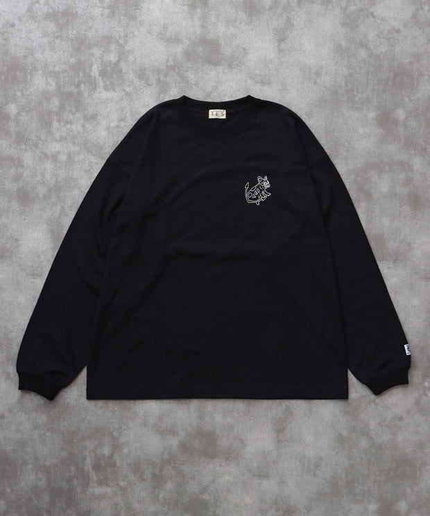 《10月下旬お届け予定》TES BANDANA EMB LONG SLEEVE BIG T-SHIRT / ロンT