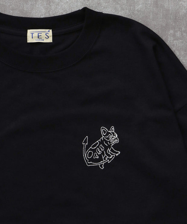 《10月下旬お届け予定》TES BANDANA EMB LONG SLEEVE BIG T-SHIRT / ロンT