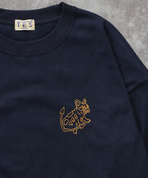 《10月下旬お届け予定》TES BANDANA EMB LONG SLEEVE BIG T-SHIRT / ロンT