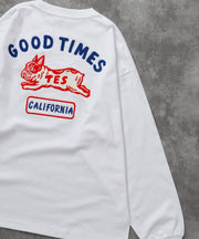 《10月下旬お届け予定》 TES GOOD TIMES EMB LONG SLEEVE BIG T-SHIRT / ロンT