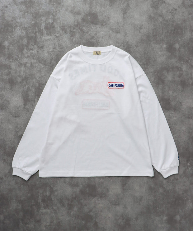 《10月下旬お届け予定》 TES GOOD TIMES EMB LONG SLEEVE BIG T-SHIRT / ロンT