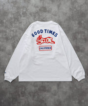 《10月下旬お届け予定》 TES GOOD TIMES EMB LONG SLEEVE BIG T-SHIRT / ロンT