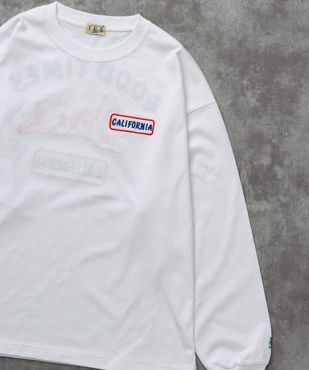 《10月下旬お届け予定》 TES GOOD TIMES EMB LONG SLEEVE BIG T-SHIRT / ロンT