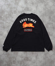 《10月下旬お届け予定》 TES GOOD TIMES EMB LONG SLEEVE BIG T-SHIRT / ロンT