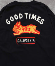 《10月下旬お届け予定》 TES GOOD TIMES EMB LONG SLEEVE BIG T-SHIRT / ロンT
