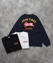 《10月下旬お届け予定》 TES GOOD TIMES EMB LONG SLEEVE BIG T-SHIRT / ロンT
