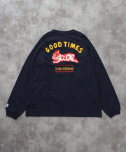 《10月下旬お届け予定》 TES GOOD TIMES EMB LONG SLEEVE BIG T-SHIRT / ロンT