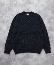 《11月下旬お届け予定》TES MIX COLOR NEP WOOL KNIT / クルーネックニット