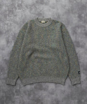 《11月下旬お届け予定》TES MIX COLOR NEP WOOL KNIT / クルーネックニット