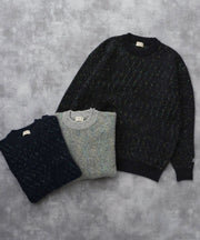 《11月下旬お届け予定》TES MIX COLOR NEP WOOL KNIT / クルーネックニット