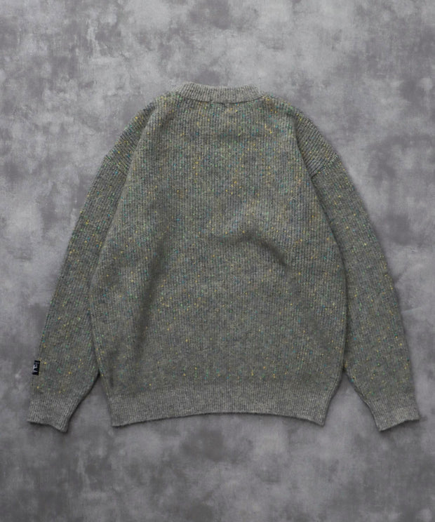 《11月下旬お届け予定》TES MIX COLOR NEP WOOL KNIT / クルーネックニット