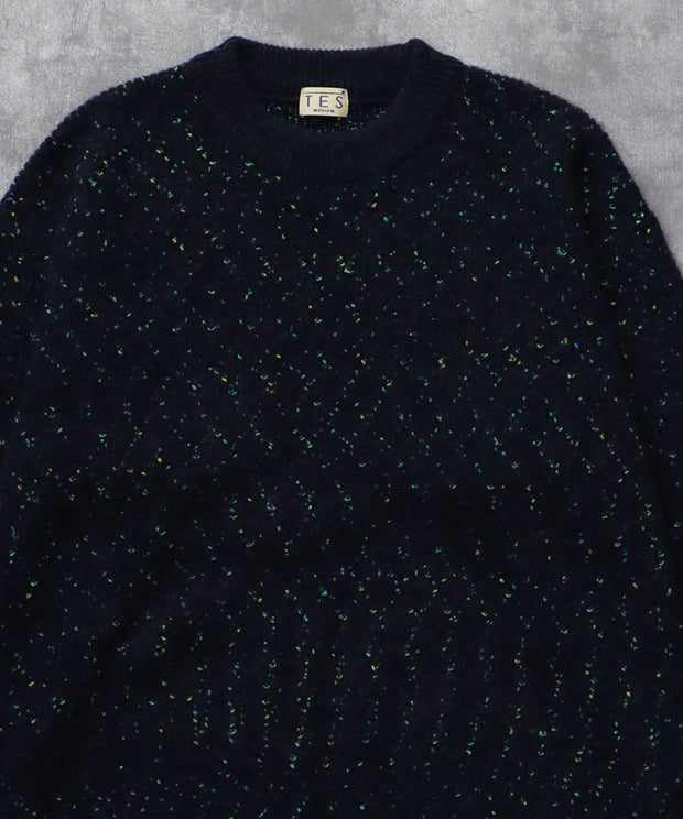 《11月下旬お届け予定》TES MIX COLOR NEP WOOL KNIT / クルーネックニット