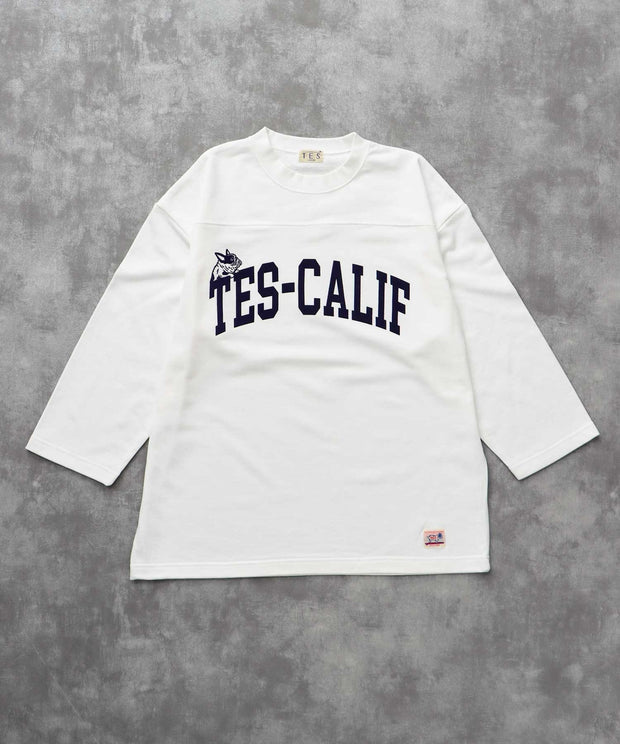 《9月下旬お届け予定》	TES CALIF FOOT BALL T-SHIRT 9SLEEVE / フットボールTシャツ 9分袖