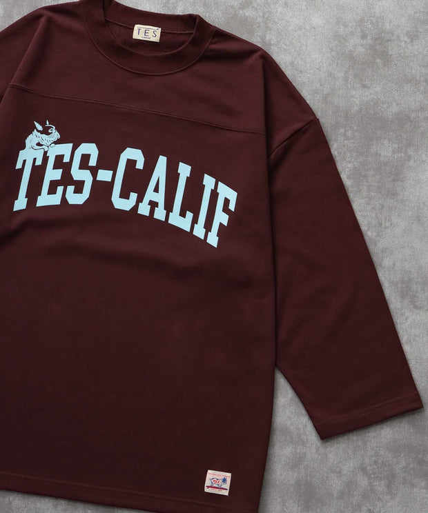 《9月下旬お届け予定》	TES CALIF FOOT BALL T-SHIRT 9SLEEVE / フットボールTシャツ 9分袖