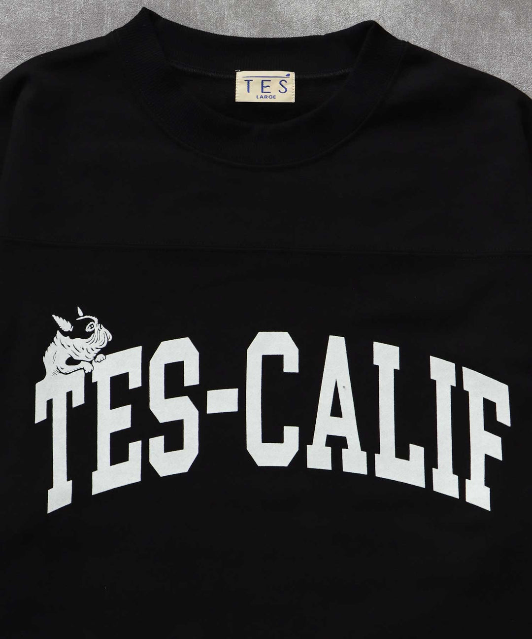 TES CALIF FOOT BALL T-SHIRT 9SLEEVE / フットボールTシャツ 9分袖