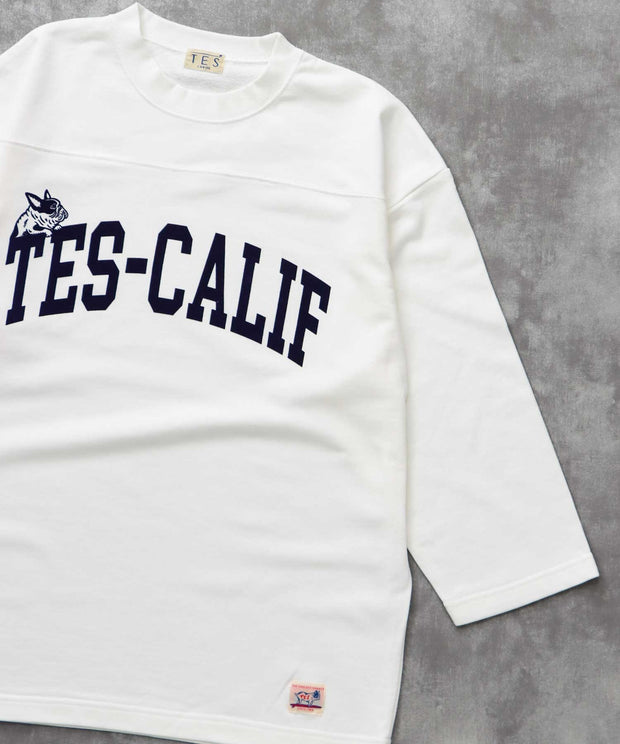 《9月下旬お届け予定》	TES CALIF FOOT BALL T-SHIRT 9SLEEVE / フットボールTシャツ 9分袖