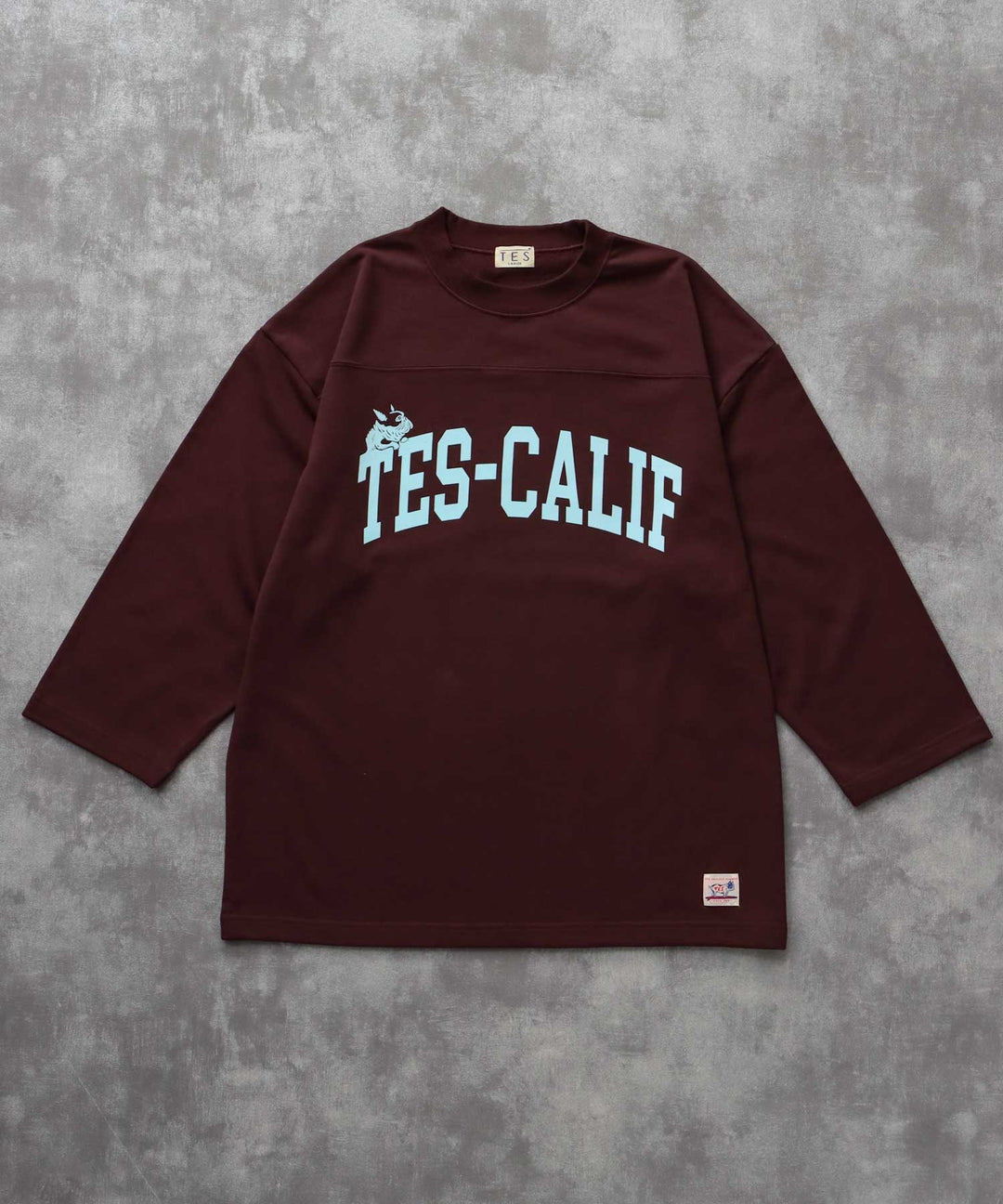 TES CALIF FOOT BALL T-SHIRT 9SLEEVE / フットボールTシャツ 9分袖 TES CALIF FOOT BALL T-SHIRT 9SLEEVE / フットボールTシャツ 9分袖