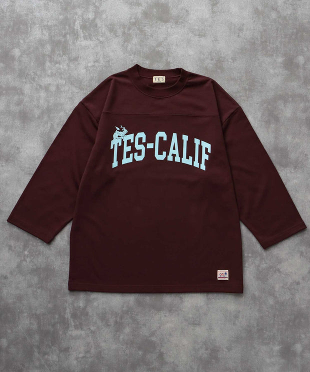 《9月下旬お届け予定》	TES CALIF FOOT BALL T-SHIRT 9SLEEVE / フットボールTシャツ 9分袖