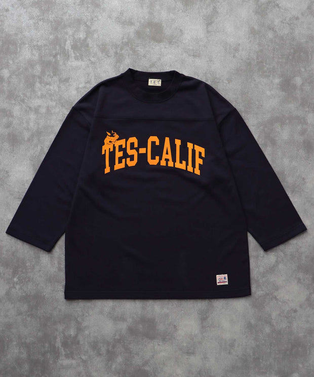 《9月下旬お届け予定》	TES CALIF FOOT BALL T-SHIRT 9SLEEVE / フットボールTシャツ 9分袖