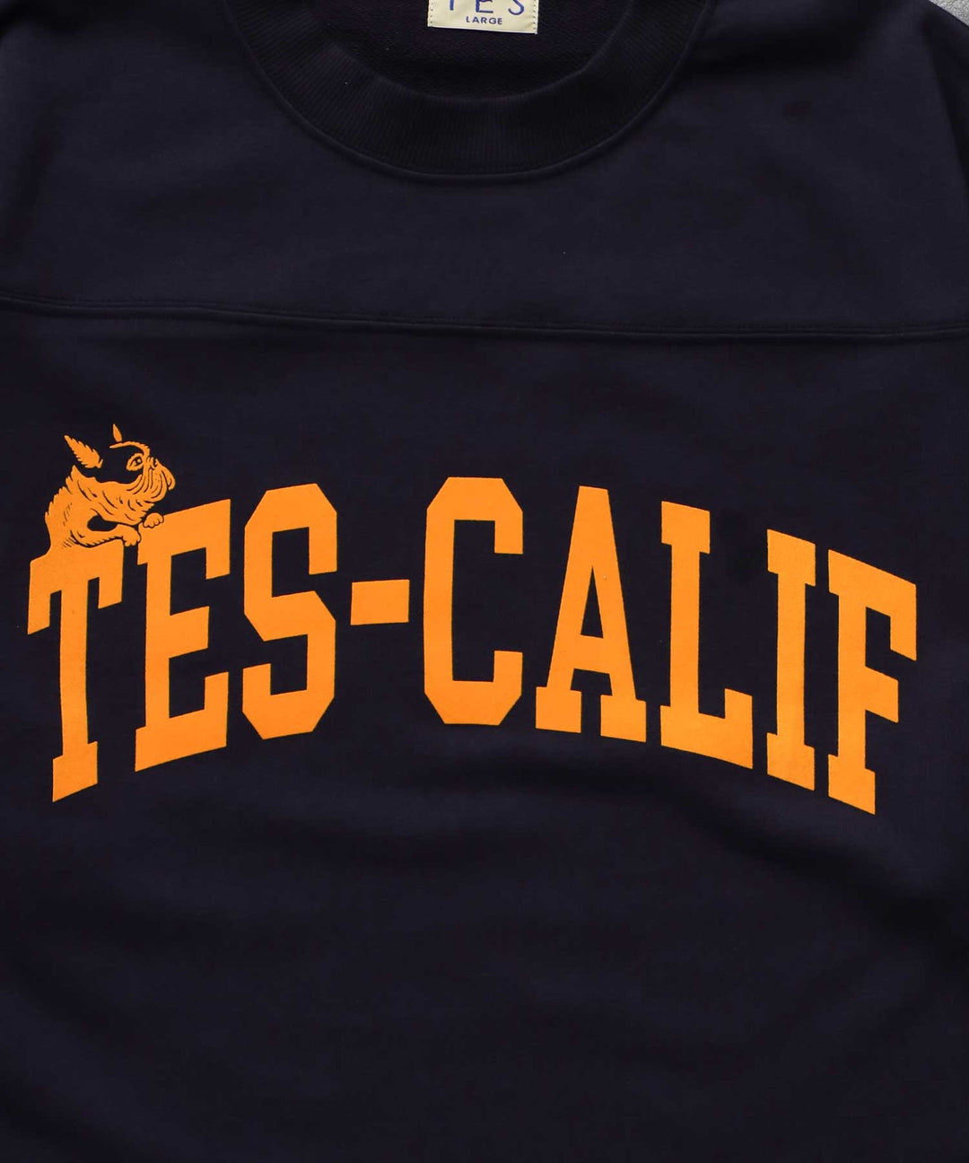 TES CALIF FOOT BALL T-SHIRT 9SLEEVE / フットボールTシャツ 9分袖