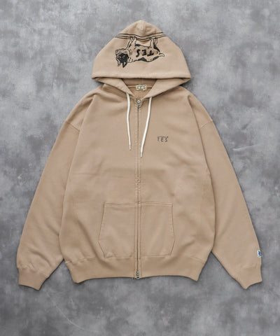 《10月下旬お届け予定》TES LOCAL CREW ZIP PARKA / スウェットパーカー