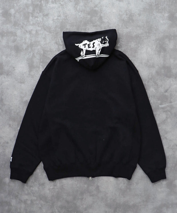 《10月下旬お届け予定》TES LOCAL CREW ZIP PARKA / スウェットパーカー