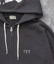 《10月下旬お届け予定》TES LOCAL CREW ZIP PARKA / スウェットパーカー