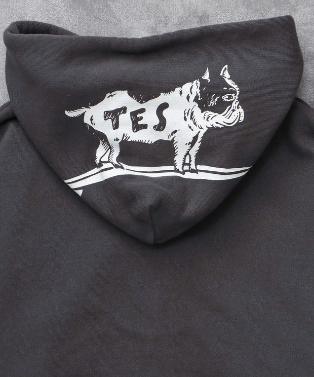 《10月下旬お届け予定》TES LOCAL CREW ZIP PARKA / スウェットパーカー