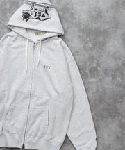 《10月下旬お届け予定》TES LOCAL CREW ZIP PARKA / スウェットパーカー