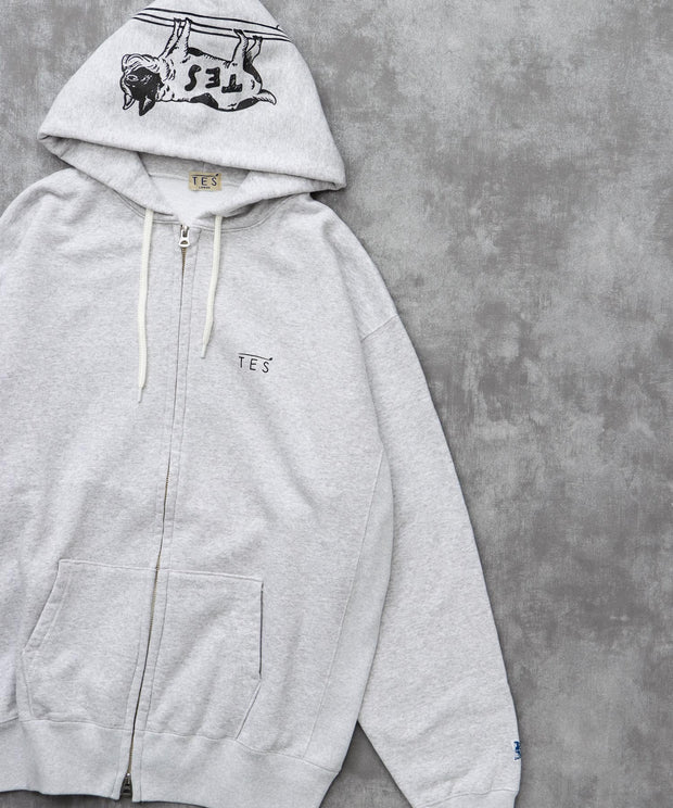 《10月下旬お届け予定》TES LOCAL CREW ZIP PARKA / スウェットパーカー