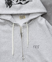 《10月下旬お届け予定》TES LOCAL CREW ZIP PARKA / スウェットパーカー