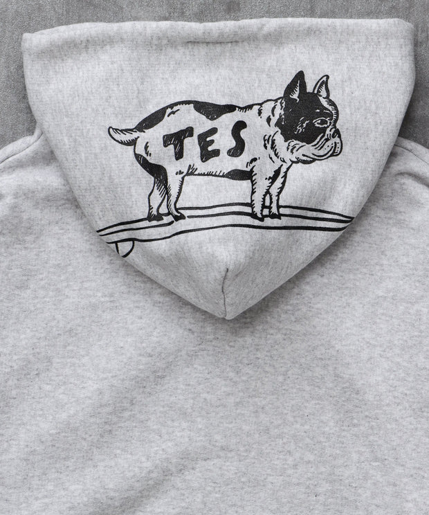 《10月下旬お届け予定》TES LOCAL CREW ZIP PARKA / スウェットパーカー