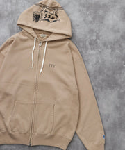 《10月下旬お届け予定》TES LOCAL CREW ZIP PARKA / スウェットパーカー