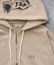 《10月下旬お届け予定》TES LOCAL CREW ZIP PARKA / スウェットパーカー